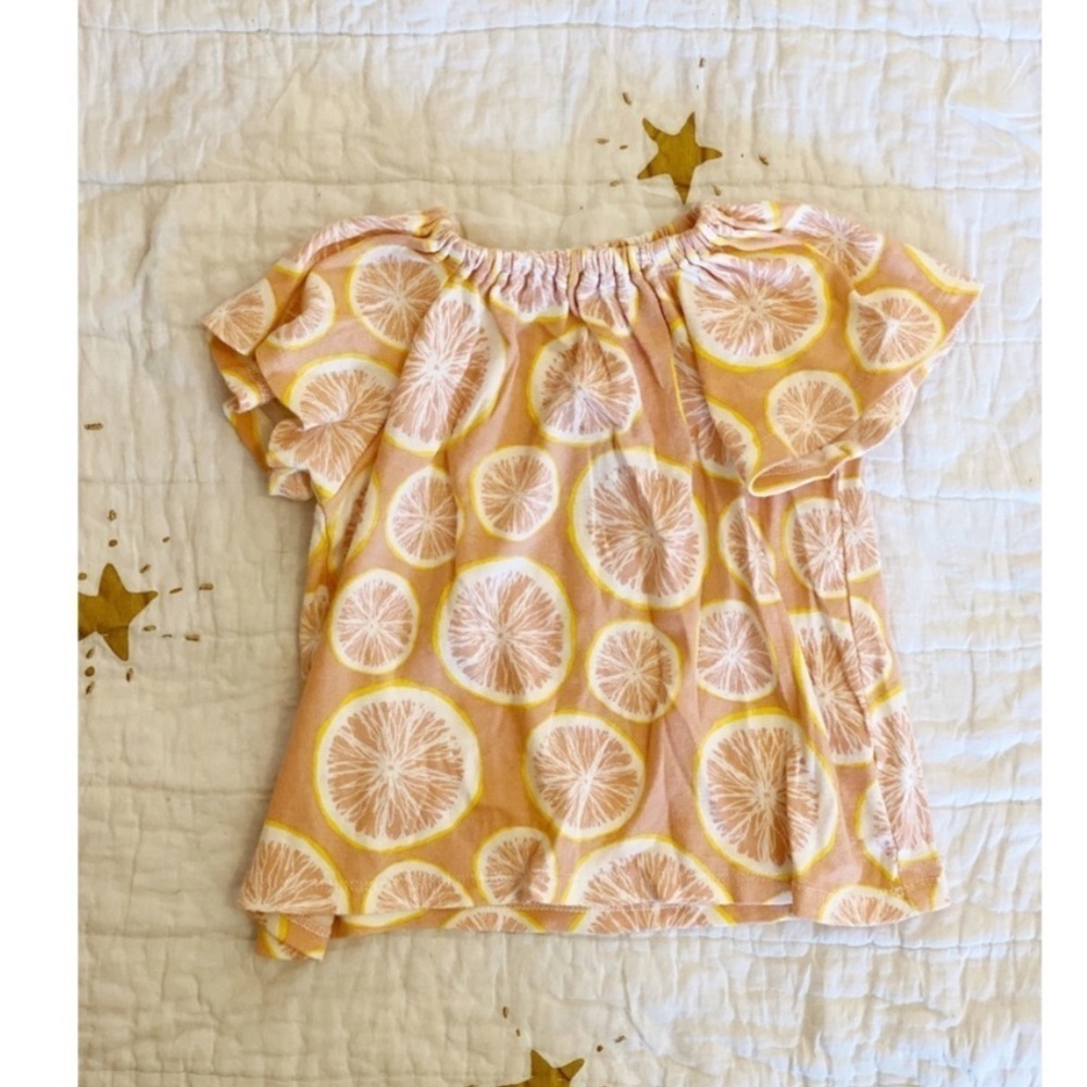 Milkbarn Grapefruit Top baby girl 3-6m